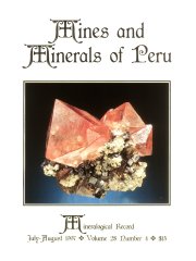 Mines and Minerals of Peru