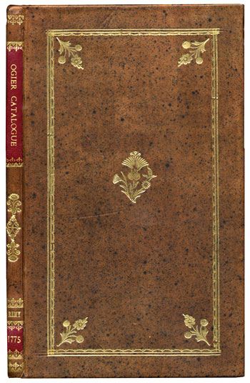 Remy’s <i>Catalogue du Cabinet d’Histoire Naturelle de feu M. Ogier</i> (1775)